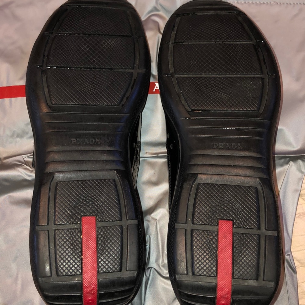 Prada sneakers. Worn once. Like new. - Picture 2 of 4
